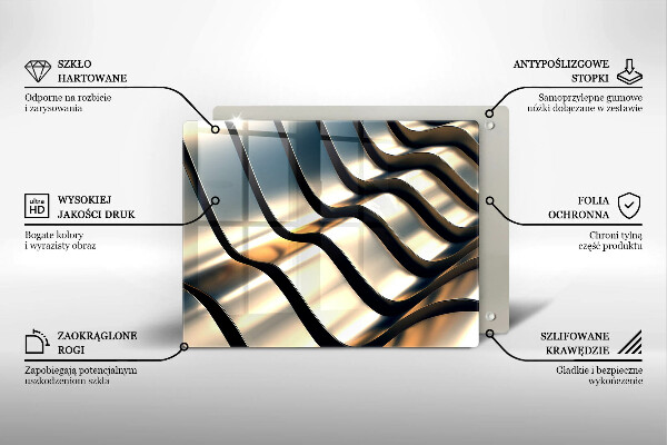 Protection plaque induction Formes métalliques 3D