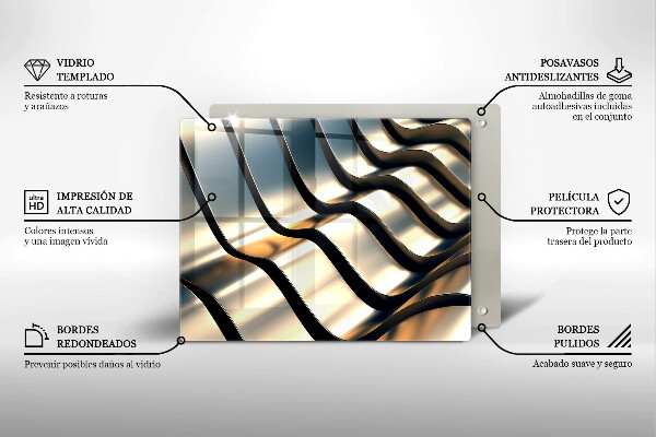 Protection plaque induction Formes métalliques 3D