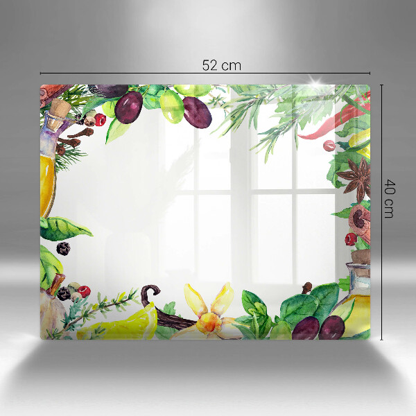 Protection plaque induction Nourriture peinte