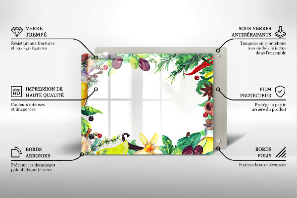 Protection plaque induction Nourriture peinte