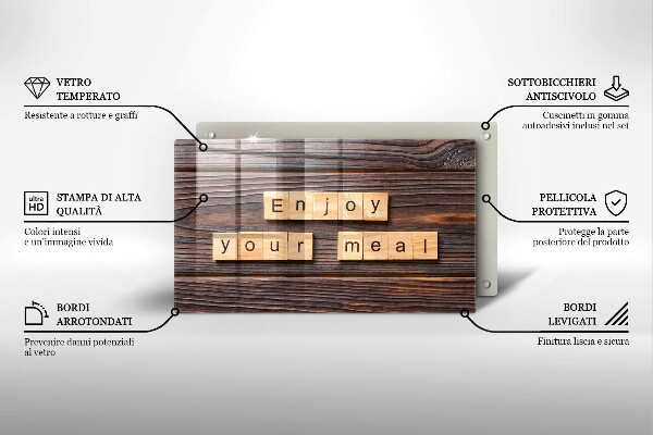 Protection plaque induction Enjoy your meal