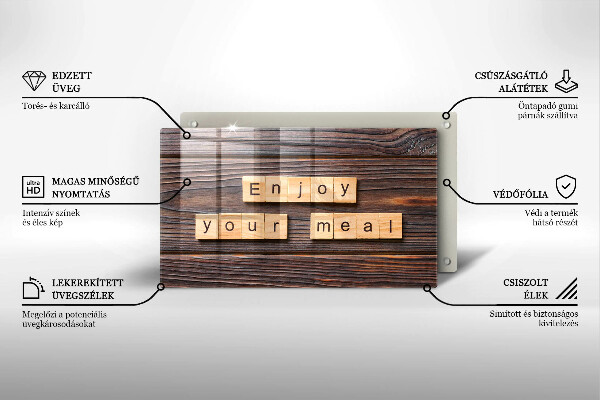 Protection plaque induction Enjoy your meal