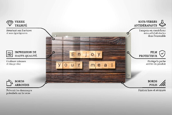 Protection plaque induction Enjoy your meal