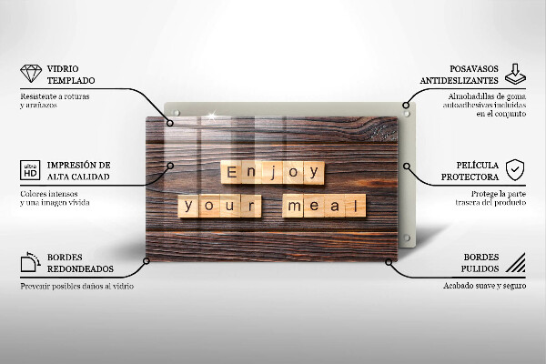 Protection plaque induction Enjoy your meal