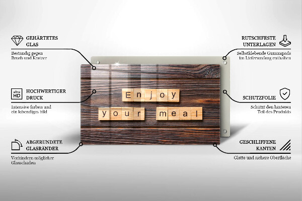 Protection plaque induction Enjoy your meal