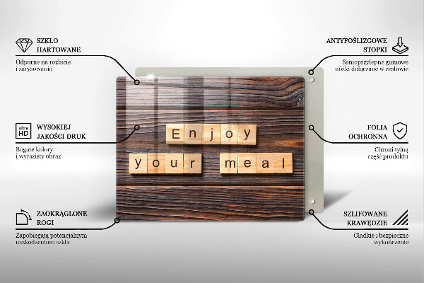 Protection plaque induction Enjoy your meal