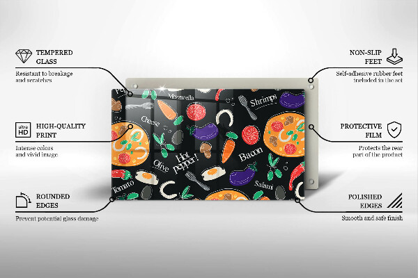 Protection plaque induction Illustration de la nourriture