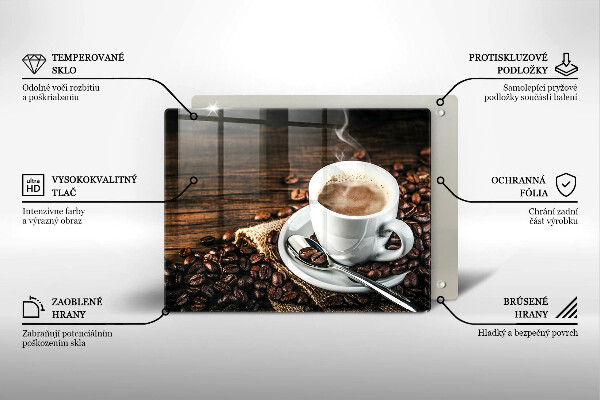 Protection plaque induction Tasse et grains de café