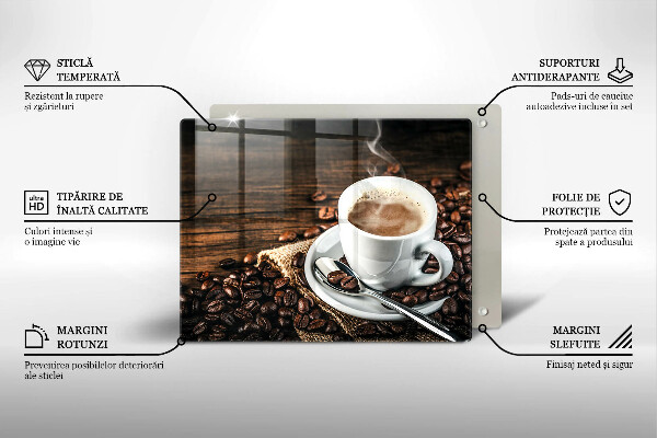 Protection plaque induction Tasse et grains de café