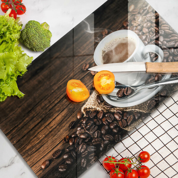 Protection plaque induction Tasse et grains de café