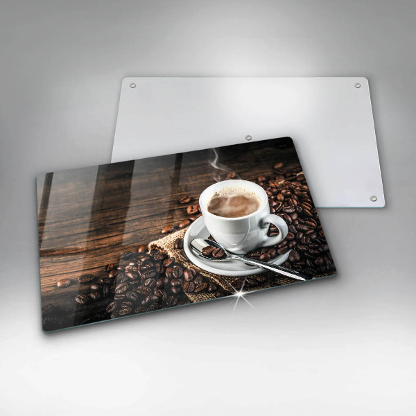 Protection plaque induction Tasse et grains de café