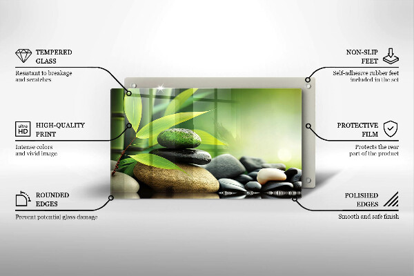 Protection plaque induction Pierres de bambou zen