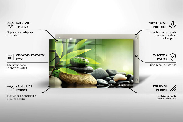 Protection plaque induction Pierres de bambou zen