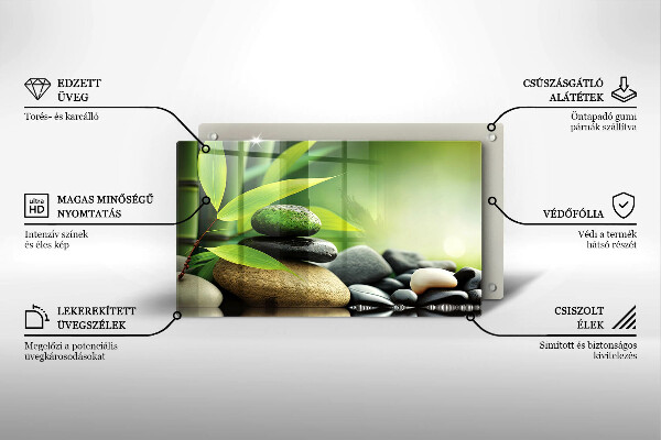 Protection plaque induction Pierres de bambou zen