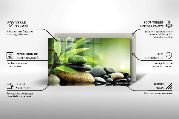 Protection plaque induction Pierres de bambou zen