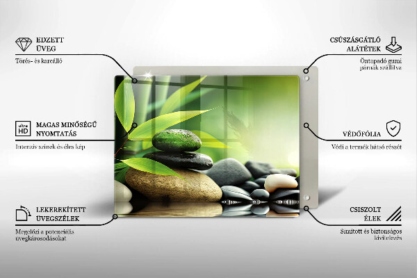 Protection plaque induction Pierres de bambou zen