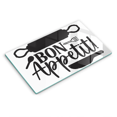 Protection plaque induction Inscription Bon Appetit