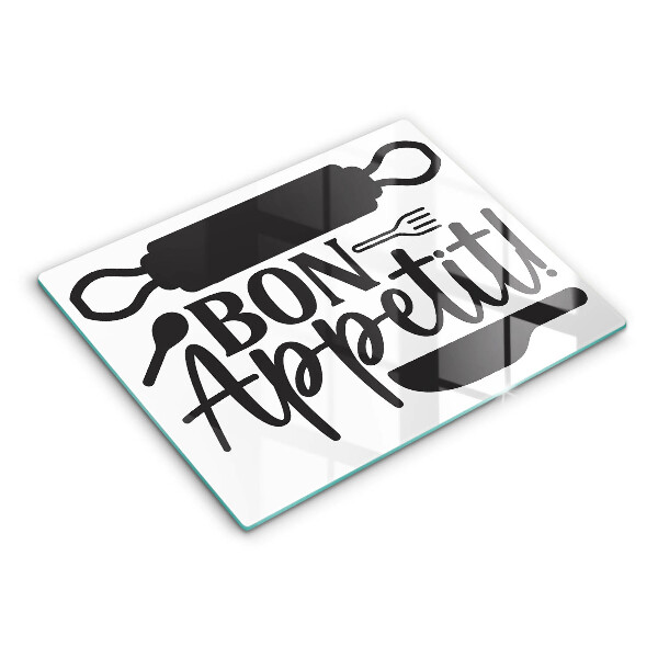 Protection plaque induction Inscription Bon Appetit