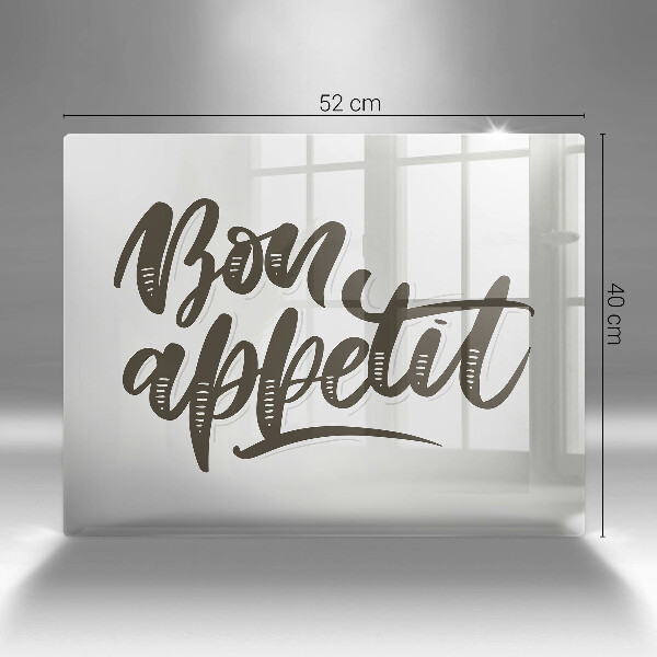 Protection plaque induction Inscripción de Bon Appetit