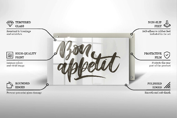 Protection plaque induction Inscripción de Bon Appetit