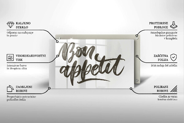 Protection plaque induction Inscripción de Bon Appetit