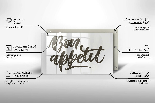 Protection plaque induction Inscripción de Bon Appetit