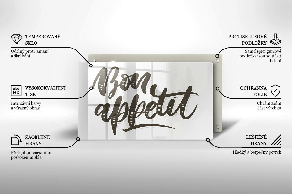 Protection plaque induction Inscripción de Bon Appetit