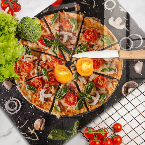 Protection plaque induction Pizza aux champignons