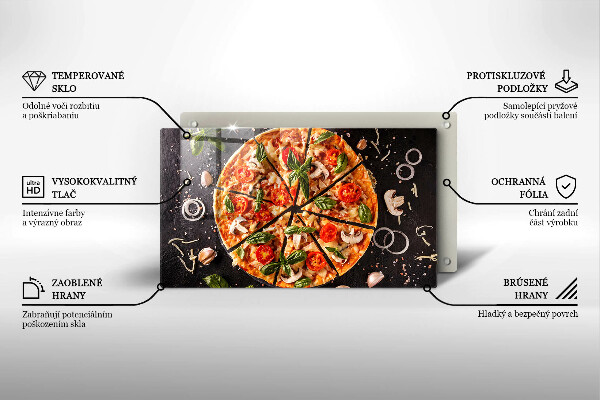 Protection plaque induction Pizza aux champignons