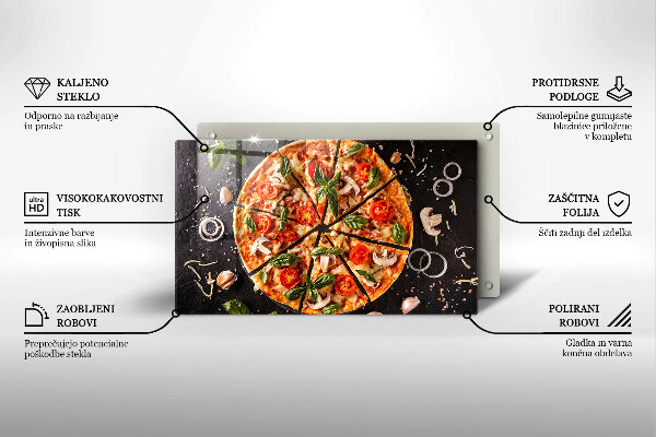 Protection plaque induction Pizza aux champignons