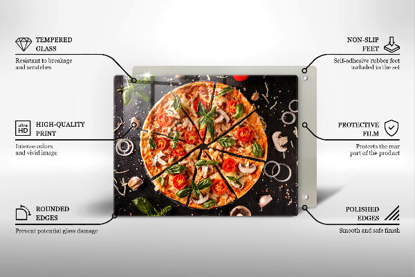 Protection plaque induction Pizza aux champignons