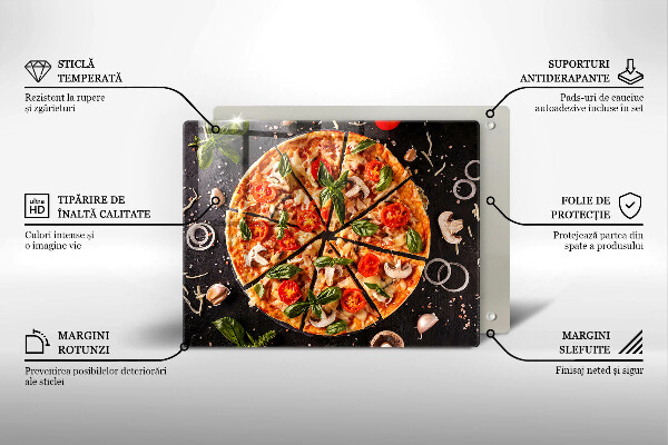 Protection plaque induction Pizza aux champignons