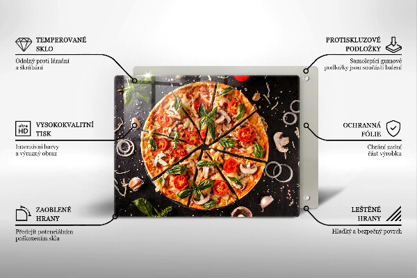 Protection plaque induction Pizza aux champignons