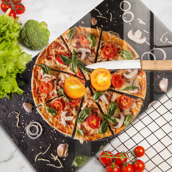 Protection plaque induction Pizza aux champignons