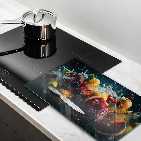 Protection plaque induction Fruits dans l'eau