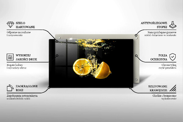 Protection plaque induction Fruits de citron juteux