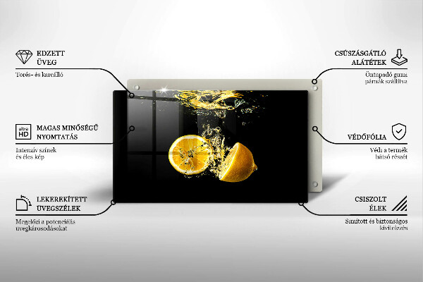 Protection plaque induction Fruits de citron juteux