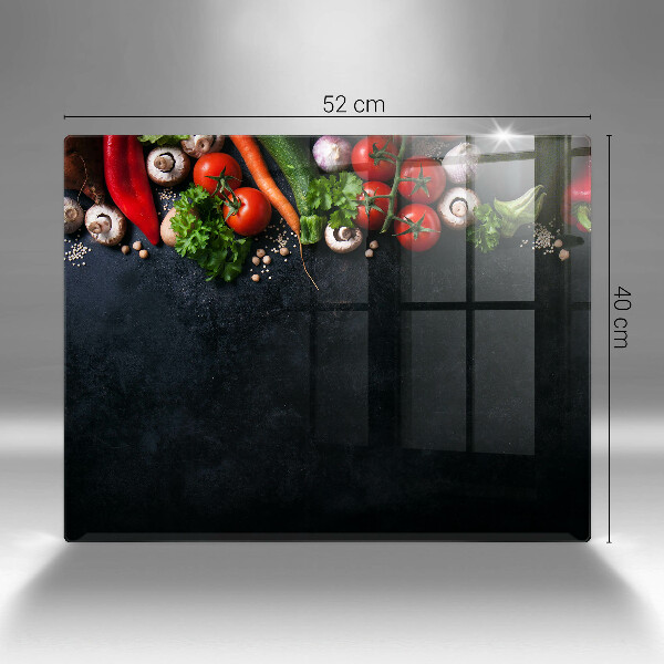Protection plaque induction Légumes colorés