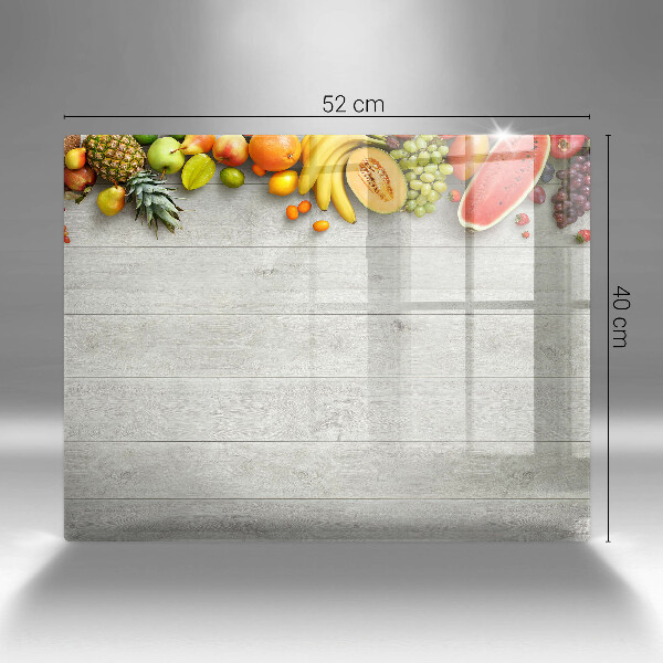 Protection plaque induction Fruits sur planches