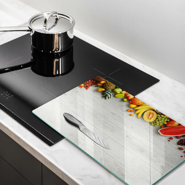 Protection plaque induction Fruits sur planches