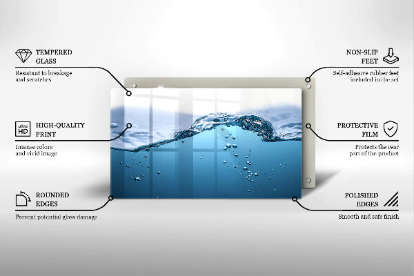 Protection plaque induction L'eau bleue