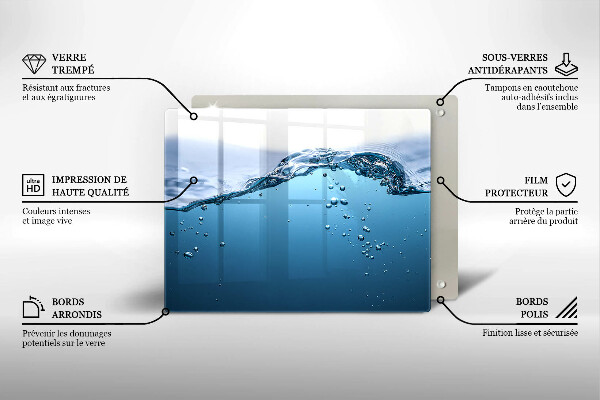 Protection plaque induction L'eau bleue