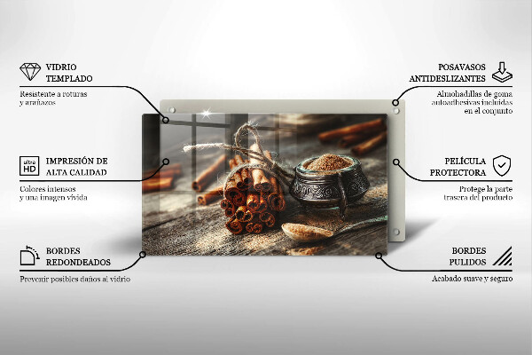 Protection plaque induction Gousses de vanille