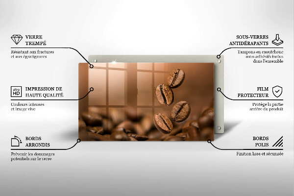 Protection plaque induction Grains de café