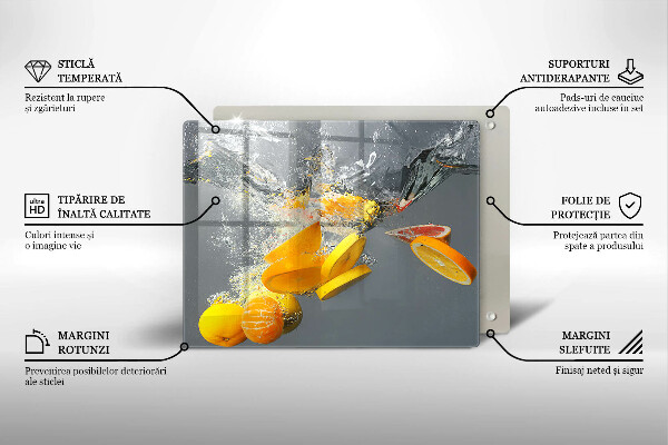 Protection plaque induction Citrons dans l'eau