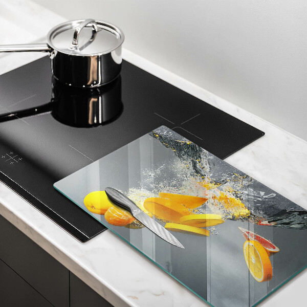 Protection plaque induction Citrons dans l'eau