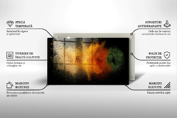 Protection plaque induction Épices colorées