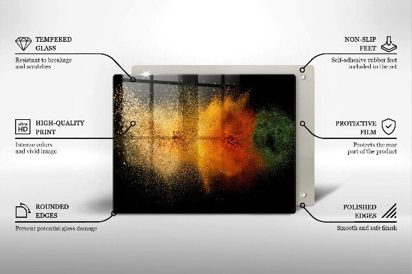 Protection plaque induction Épices colorées