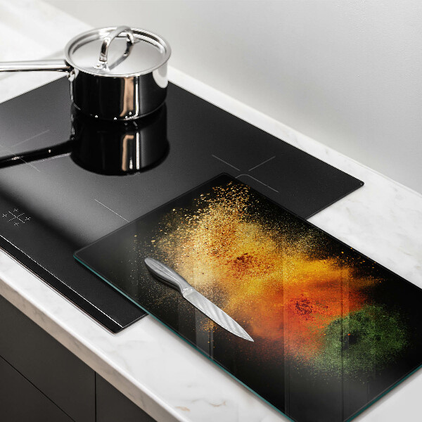 Protection plaque induction Épices colorées