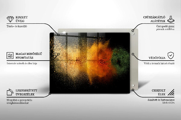 Protection plaque induction Épices colorées